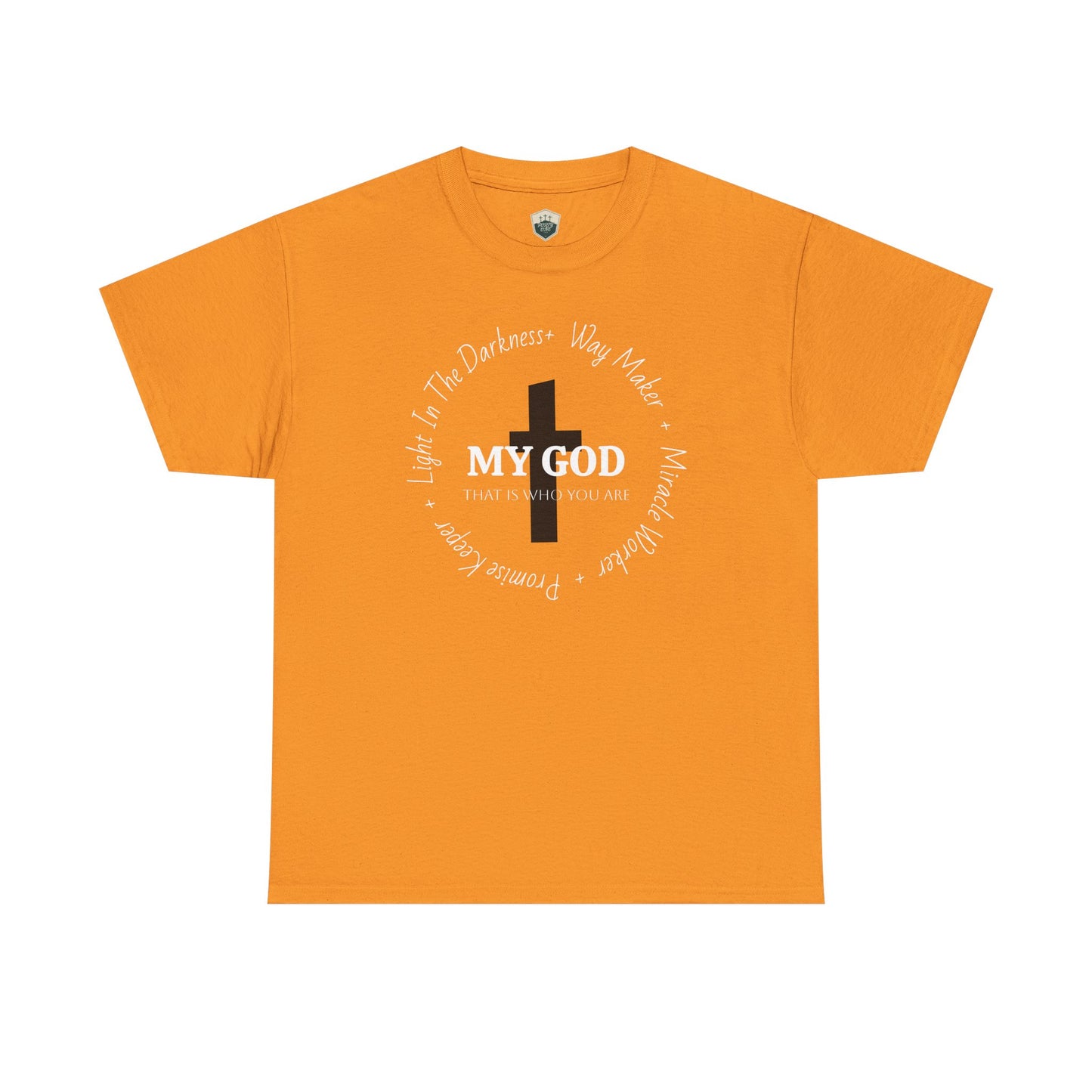 My God Unisex Heavy Cotton Tee, Casual Graphic Shirt, Gift for Spiritual Seekers, Everyday Wear, Inspirational T-Shirt