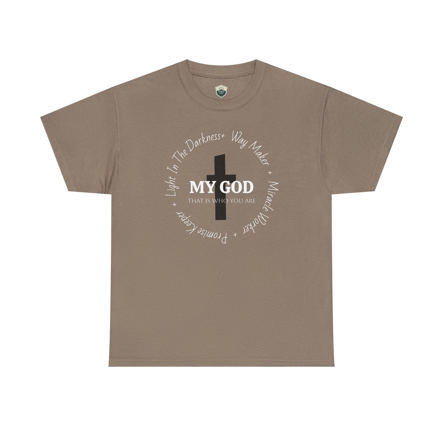 My God Unisex Heavy Cotton Tee, Casual Graphic Shirt, Gift for Spiritual Seekers, Everyday Wear, Inspirational T-Shirt