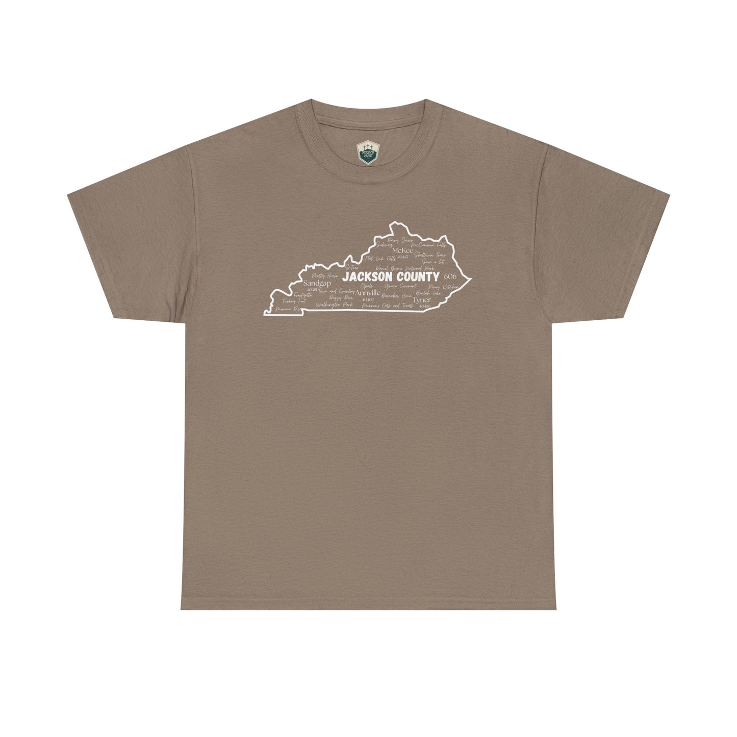 Jackson County Unisex Heavy Cotton Tee - Casual Wear, State Pride, Gift for Him/Her, Travel Souvenir, Kentucky apparel
