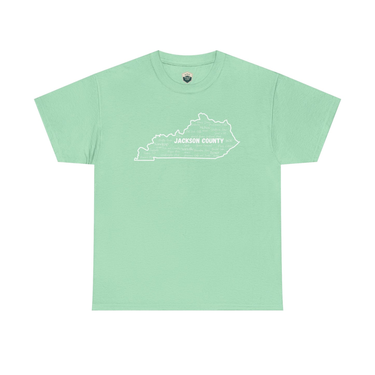 Jackson County Unisex Heavy Cotton Tee - Casual Wear, State Pride, Gift for Him/Her, Travel Souvenir, Kentucky apparel