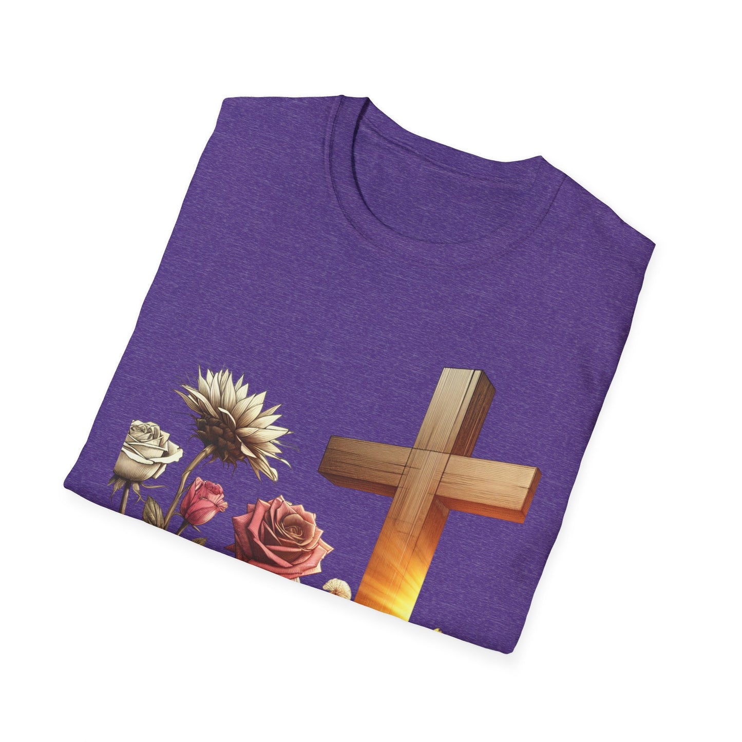 Faith Floral Unisex T-Shirt - Inspirational Gift, Religious Apparel, Spring Fashion, Graphic Tee, Church Outing