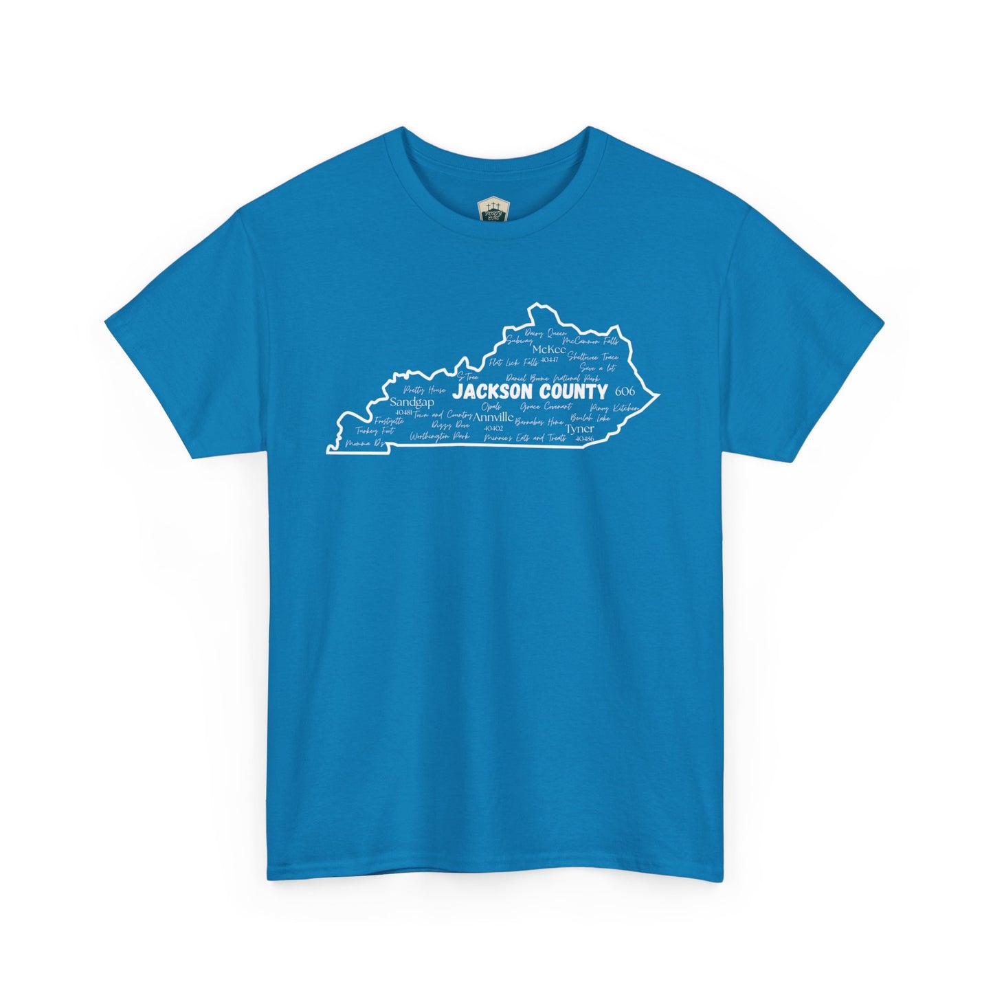 Jackson County Unisex Heavy Cotton Tee - Casual Wear, State Pride, Gift for Him/Her, Travel Souvenir, Kentucky apparel
