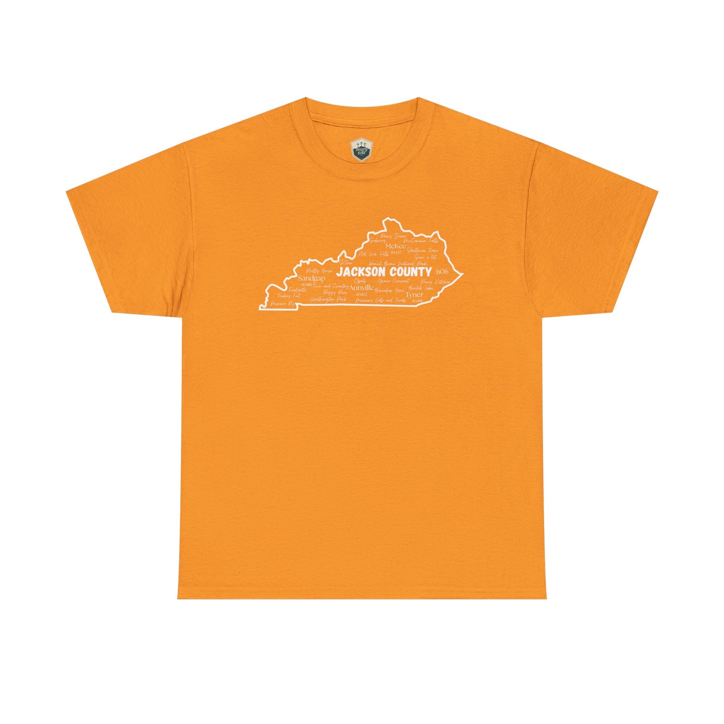 Jackson County Unisex Heavy Cotton Tee - Casual Wear, State Pride, Gift for Him/Her, Travel Souvenir, Kentucky apparel