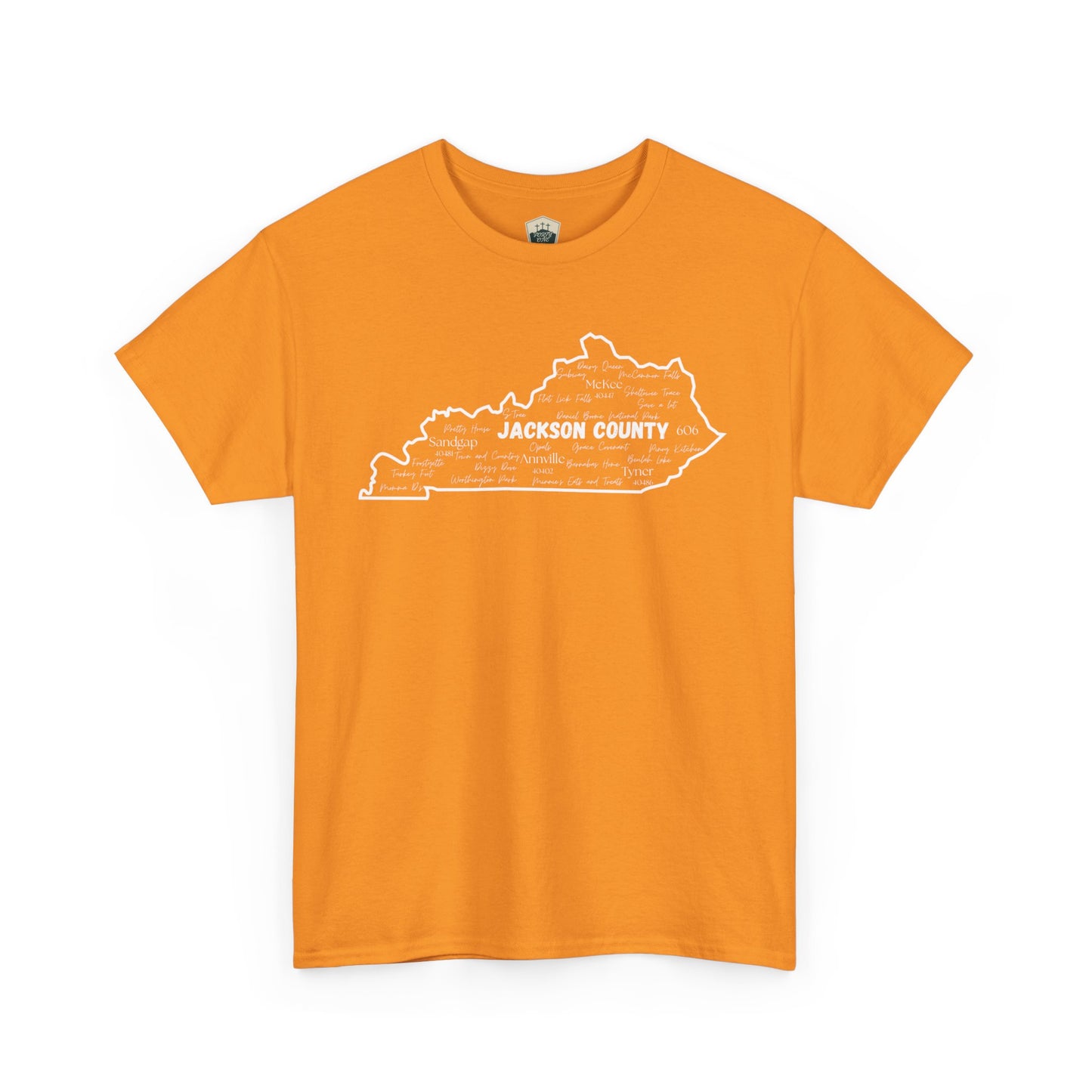Jackson County Unisex Heavy Cotton Tee - Casual Wear, State Pride, Gift for Him/Her, Travel Souvenir, Kentucky apparel