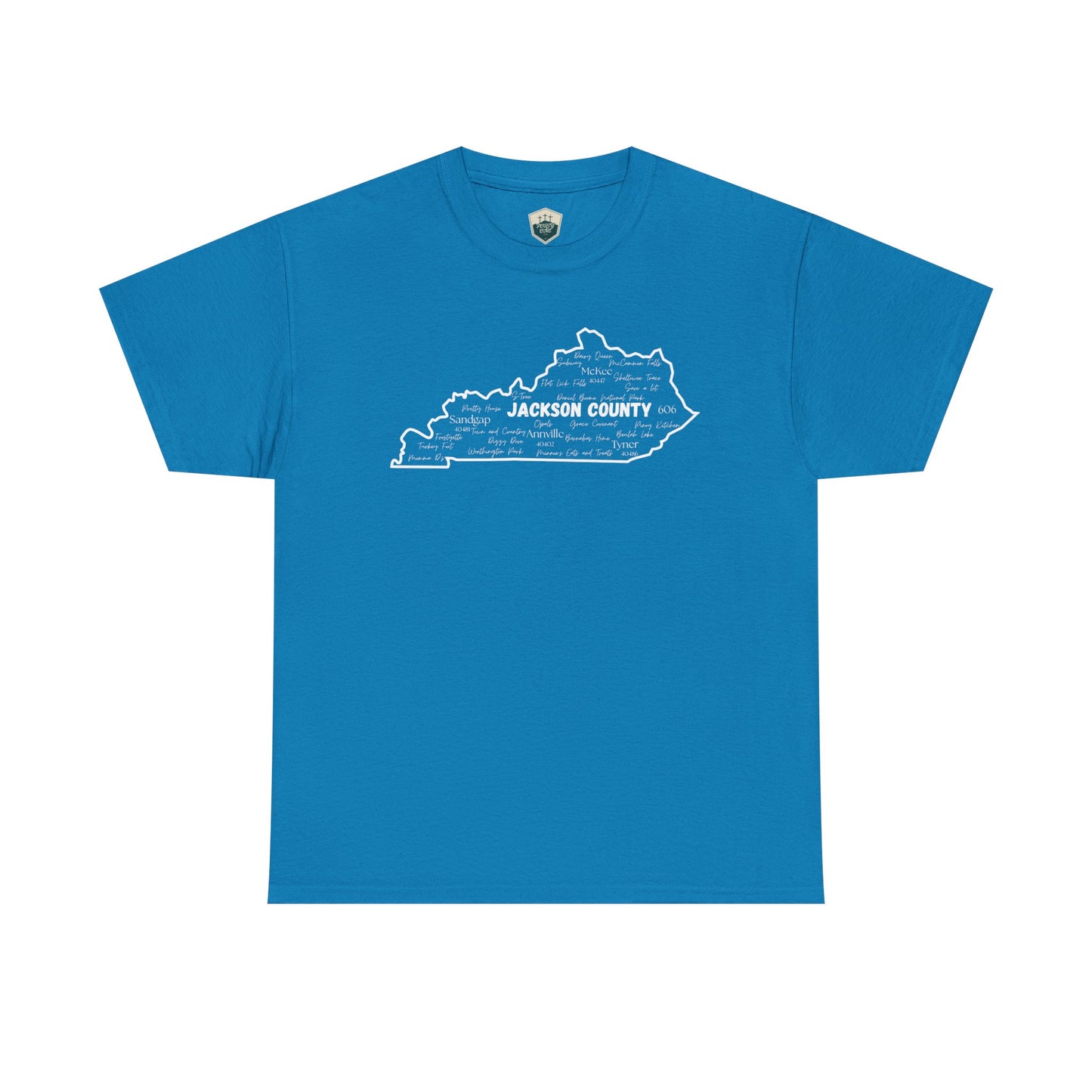 Jackson County Unisex Heavy Cotton Tee - Casual Wear, State Pride, Gift for Him/Her, Travel Souvenir, Kentucky apparel