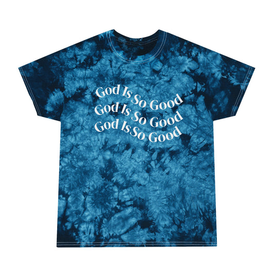 God Is So Good Tie-Dye Tee, Spiritual Shirt, Summer Fashion, Faith-Based Gift, Casual Wear, Inspirational Outfit