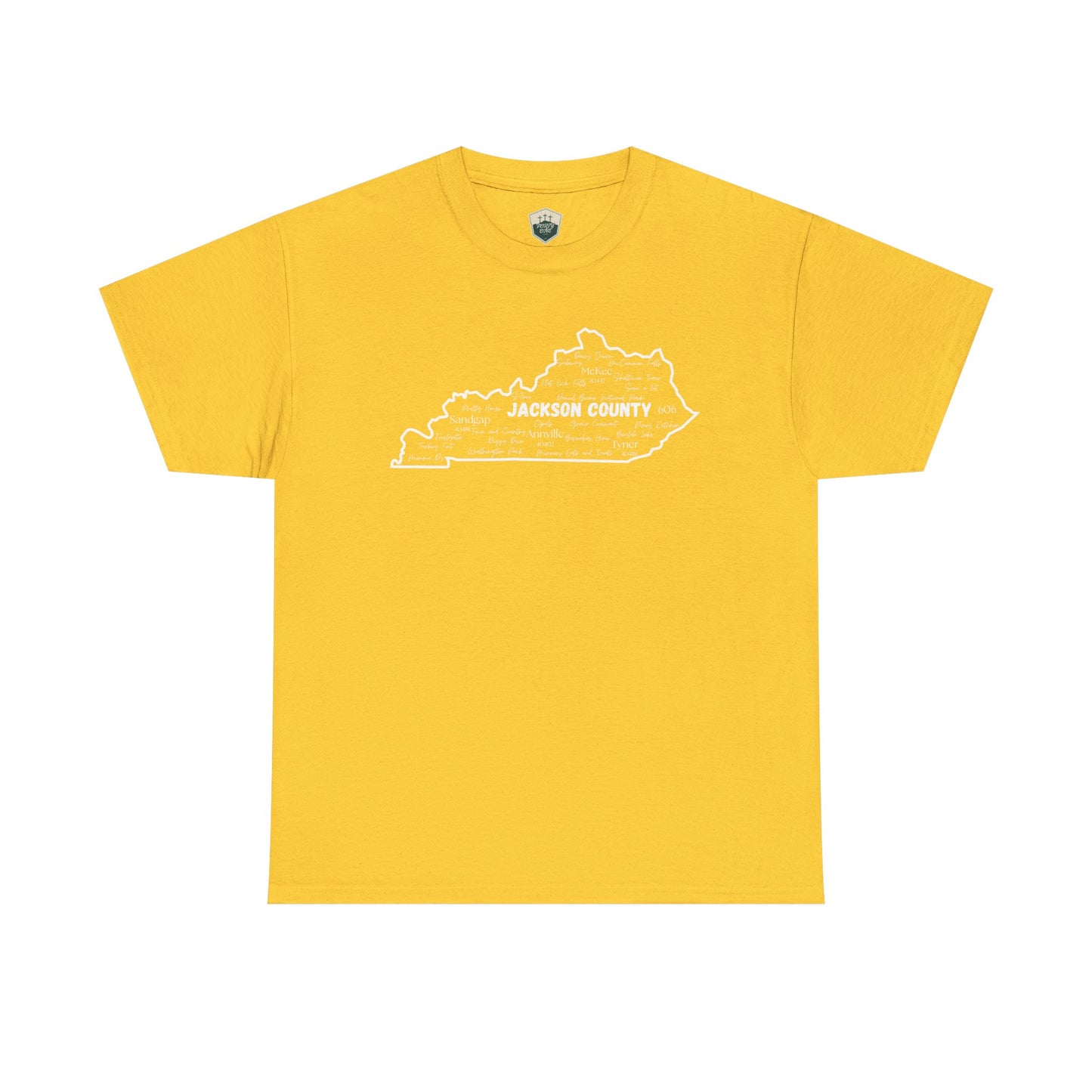Jackson County Unisex Heavy Cotton Tee - Casual Wear, State Pride, Gift for Him/Her, Travel Souvenir, Kentucky apparel