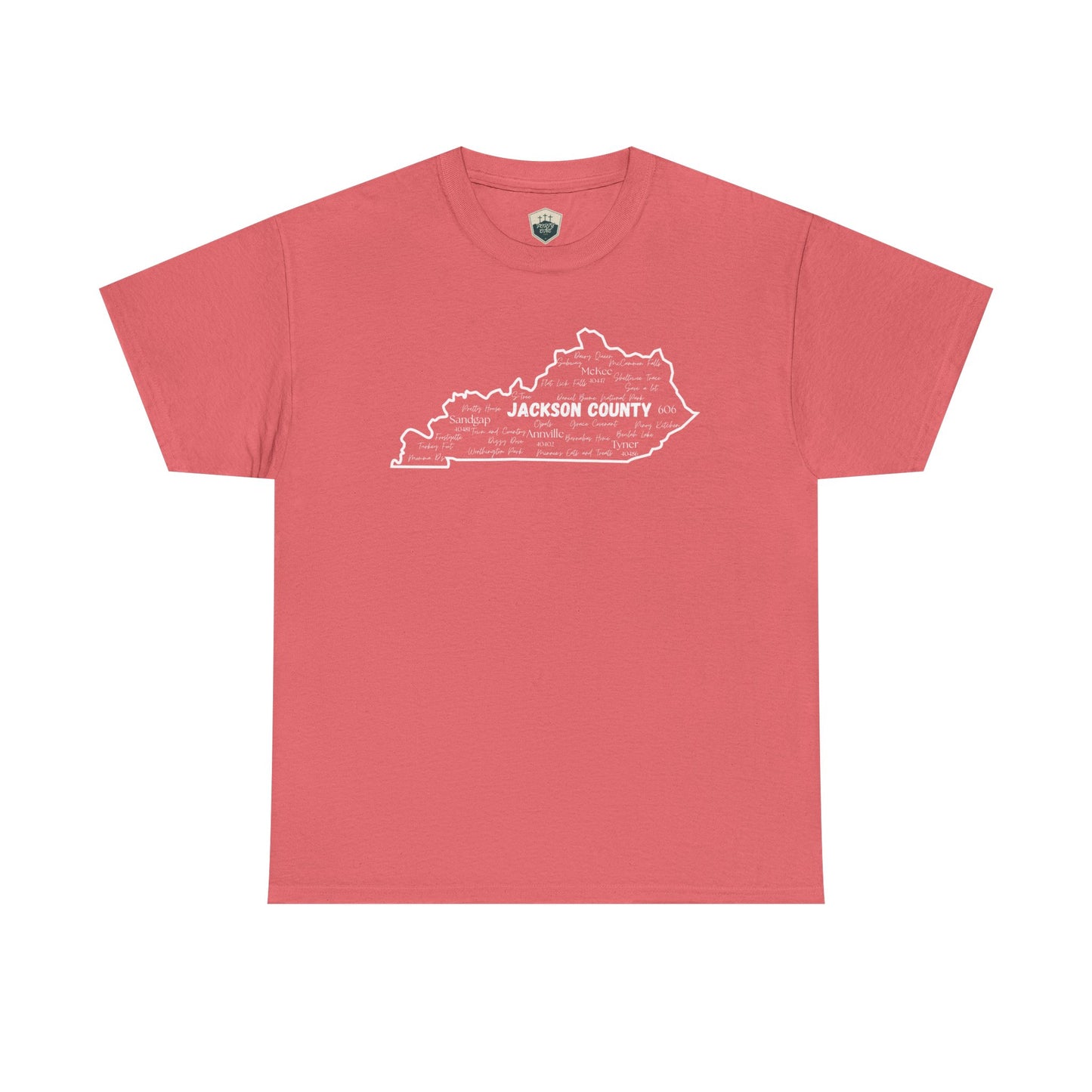 Jackson County Unisex Heavy Cotton Tee - Casual Wear, State Pride, Gift for Him/Her, Travel Souvenir, Kentucky apparel